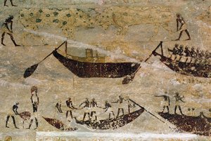 Bateaux descendant le courant, (détail) d